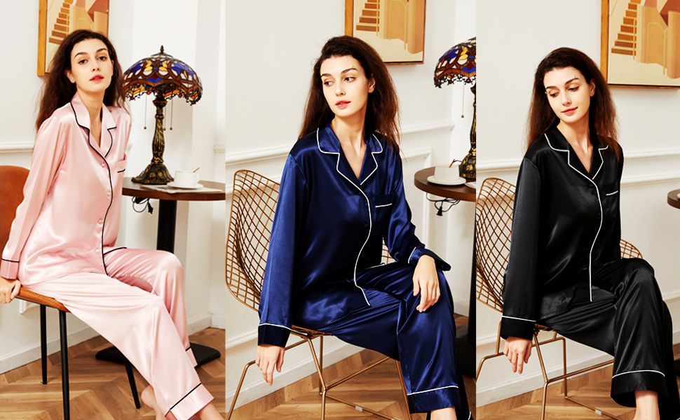 silk pajamas for women