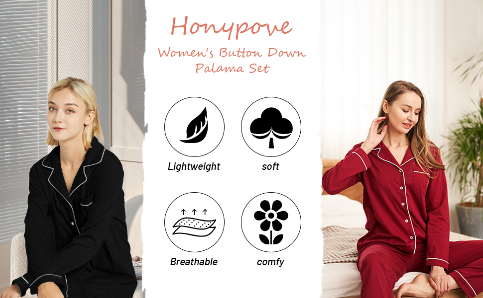 Honypove Cotton Pajama Set