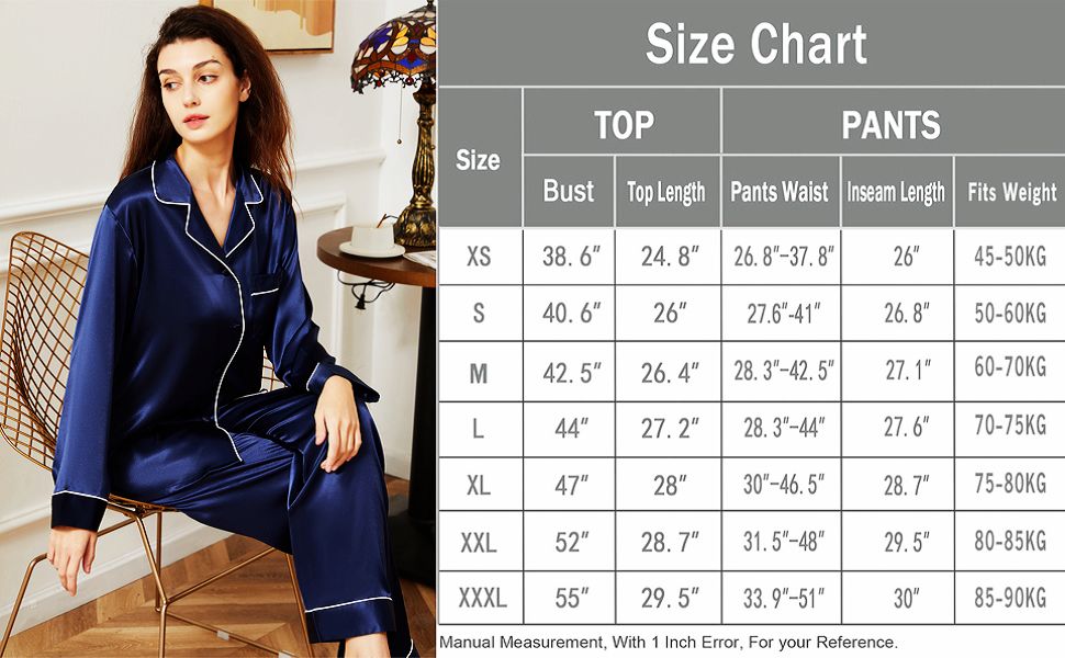 satin pajamas women