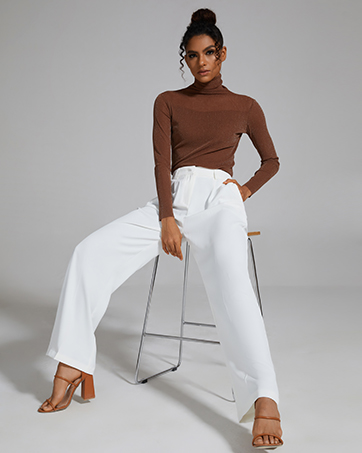 Step into comfort and elegance! Our high waist wide leg pants are the perfect combination of fashion and