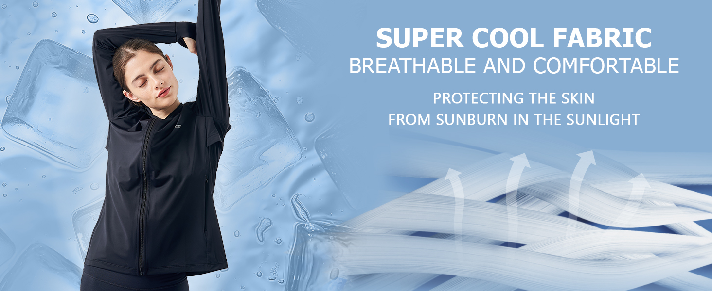 Sun protection hooded jacket