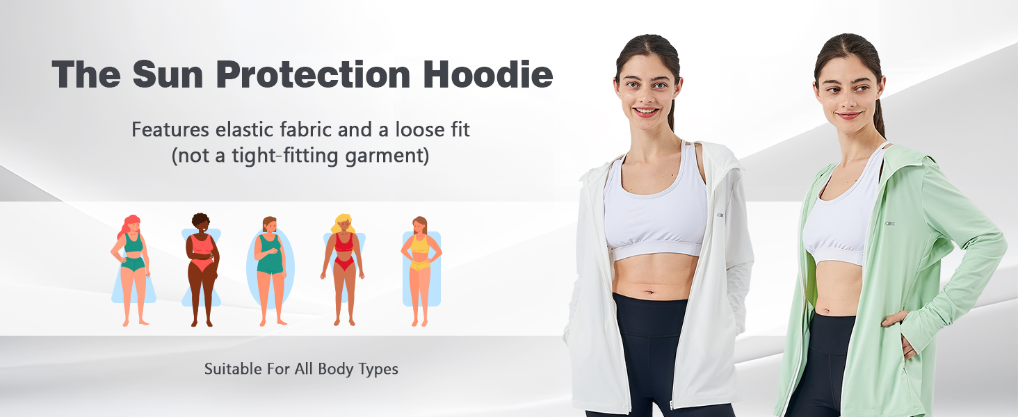 Sun protection hooded jacket