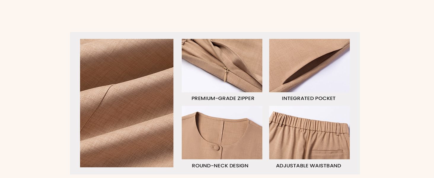 Two piece summer suit