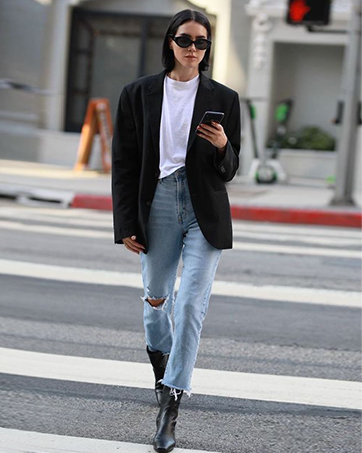 Women's black suit jacket