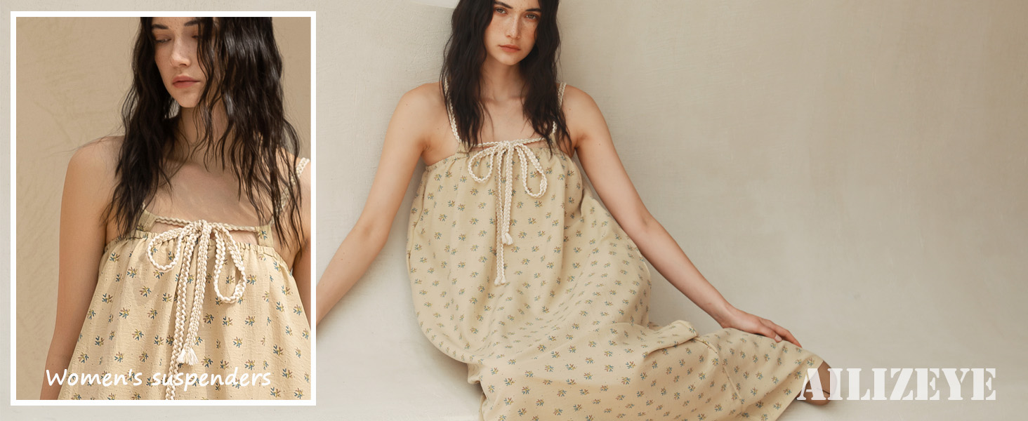 Personalized halter print nightgown