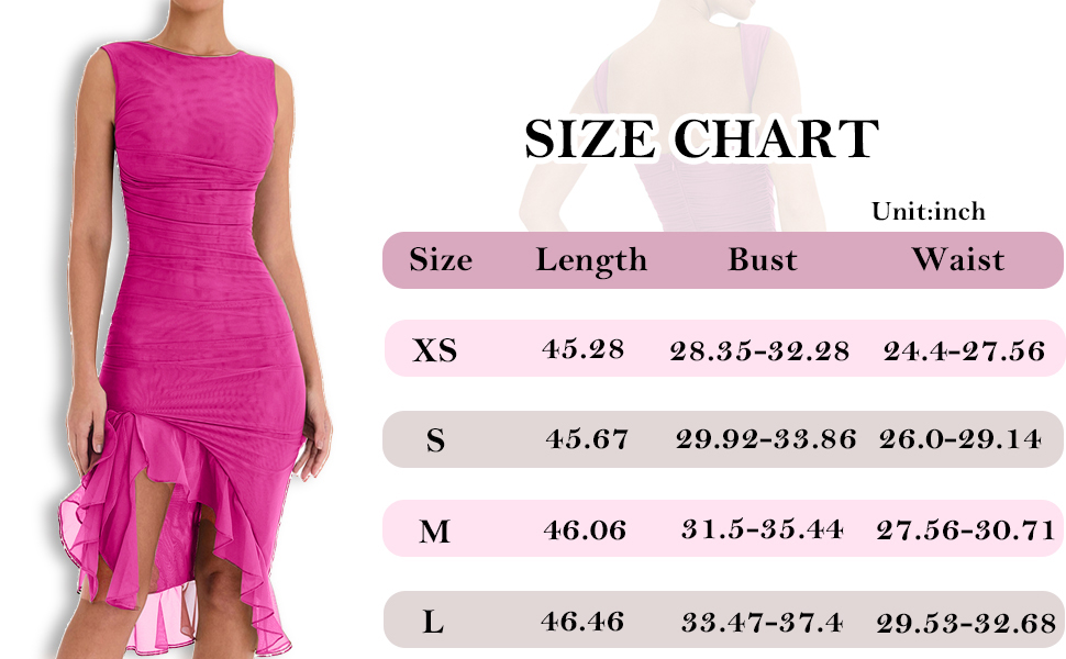 Women's Ruffle Midi Dress