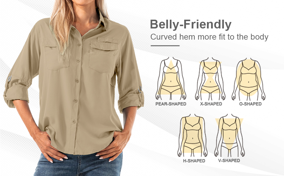 Women's UV Protection Shirts Hunting Shirts Women's Hiking Shirts Women's Quick Dry Shirts Women's Sun Protection Shirts