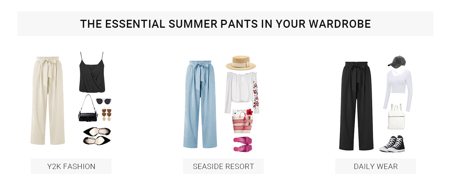 Women's wide-leg casual pants