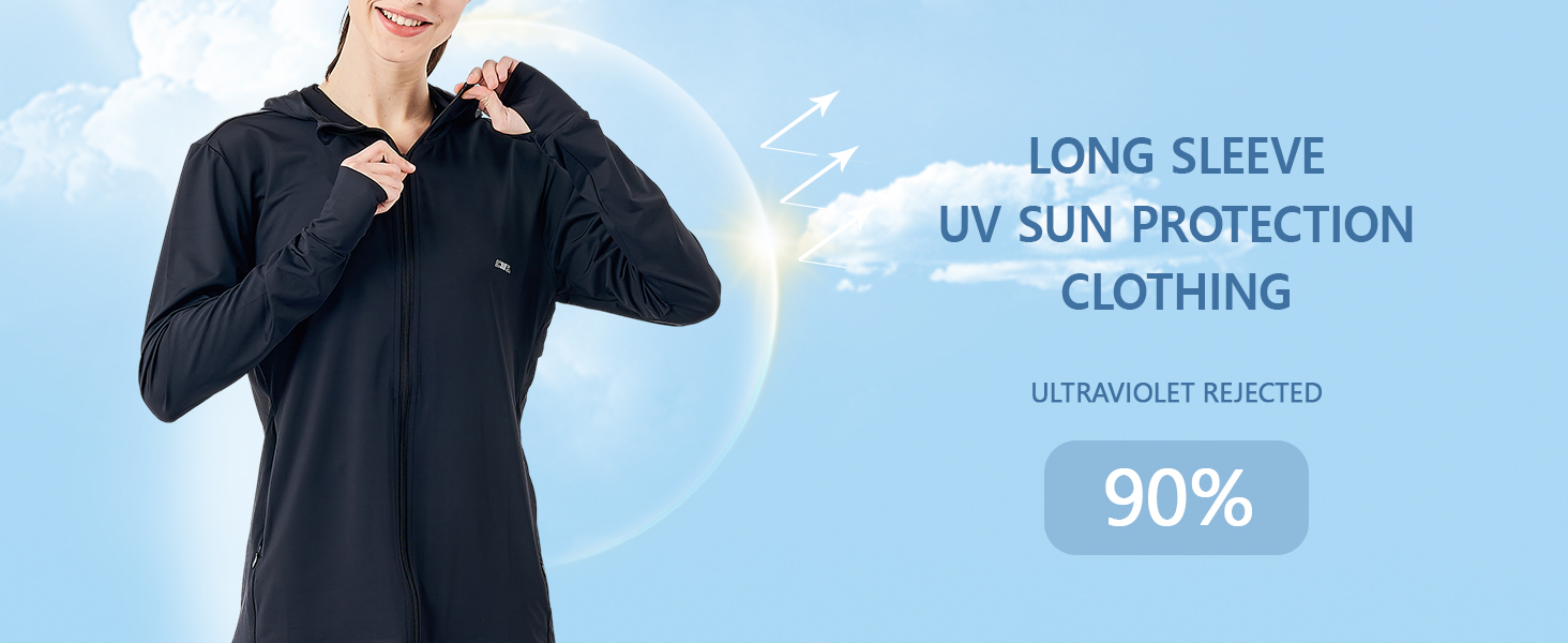 Sun protection hooded jacket